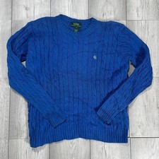 Ralph Lauren blue cable knit