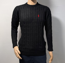 Mens Ralph Lauren Black Cable