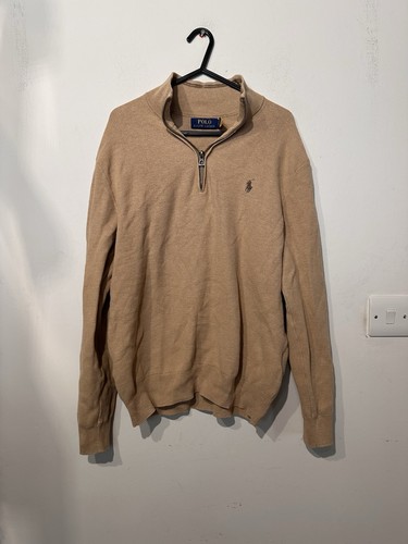 Men beige polo - beige,