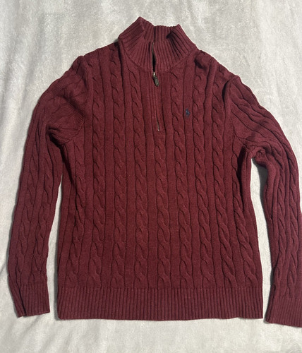 Red ralph lauren jumper large - red, jumper,