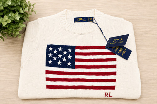 Jumper white american - rl,